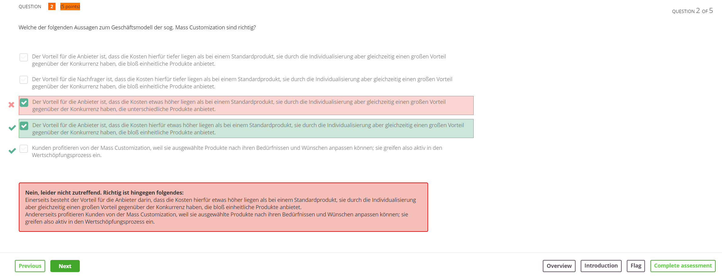 errors and checkmarks