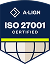 A-LIGN ISO 27001 certification badge